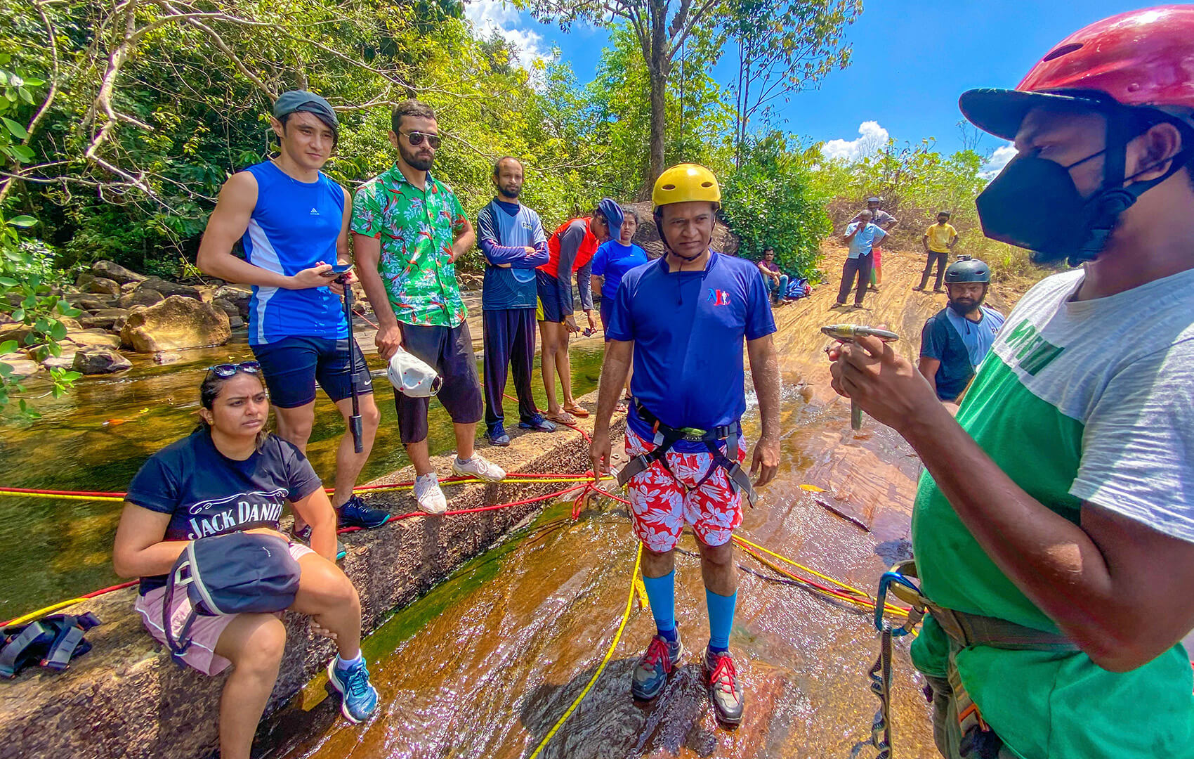 waterfall abseiling sri lanka